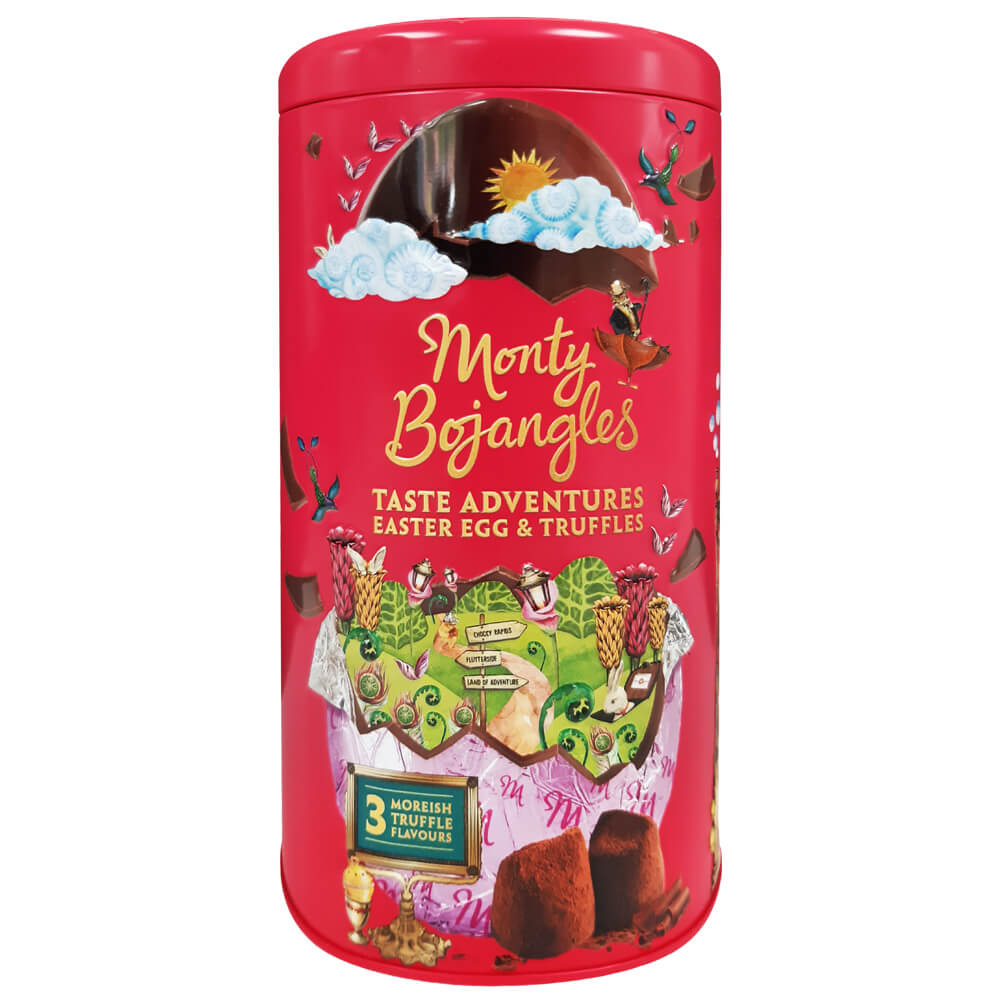 Monty Bojangles Taste Adventures Easter Egg & Truffles in Tin 175g